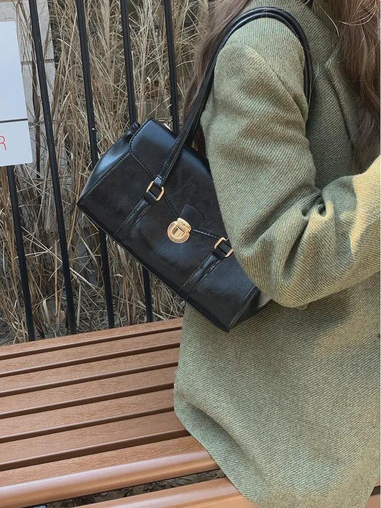 Koreanische Retro-Umhängetasche für Damen im leichten Luxus-Stil – Herbst-/Winterkollektion 2025