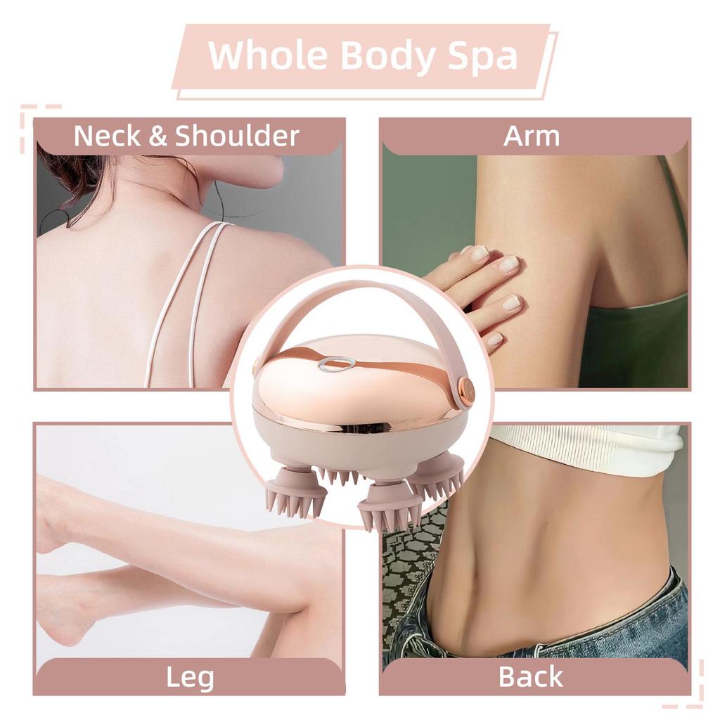 Portable Red Light Head & Pet Massager: Multifunctional Acupressure & Scalp Relaxation Tool