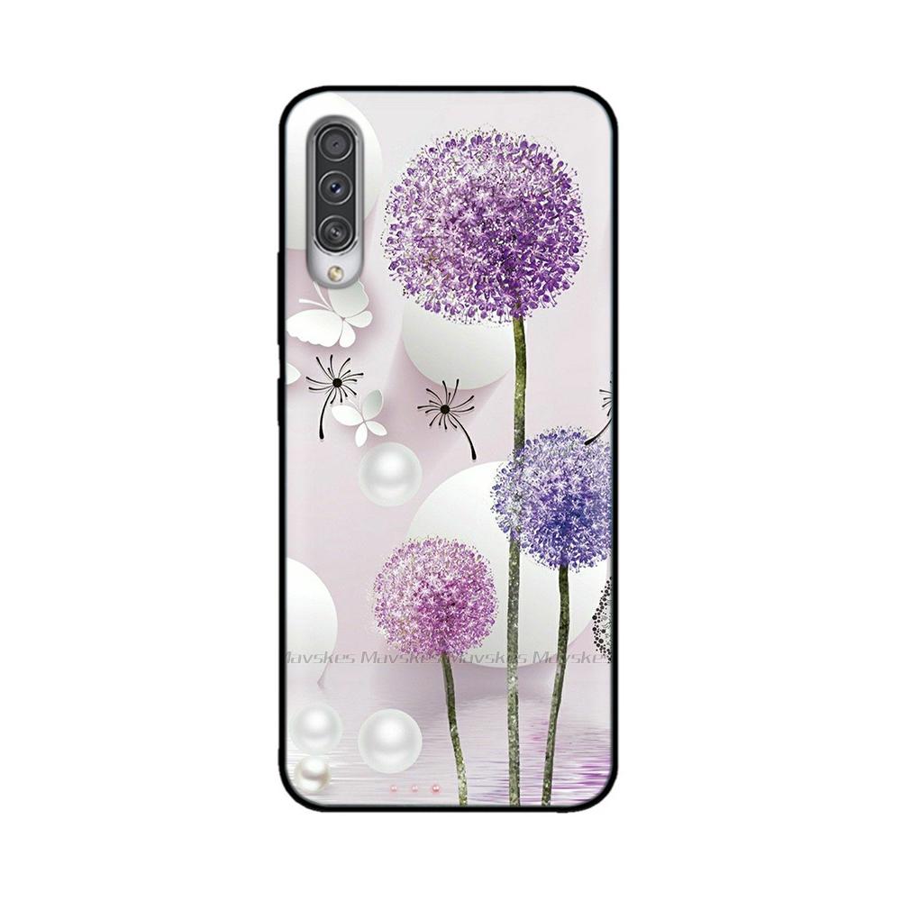 For Samsung Galaxy A50 Case Printed Cartoon Soft TPU Case Silicone Shockproof Back Cover For Samsung A50 A 50 Funny Phone Cases