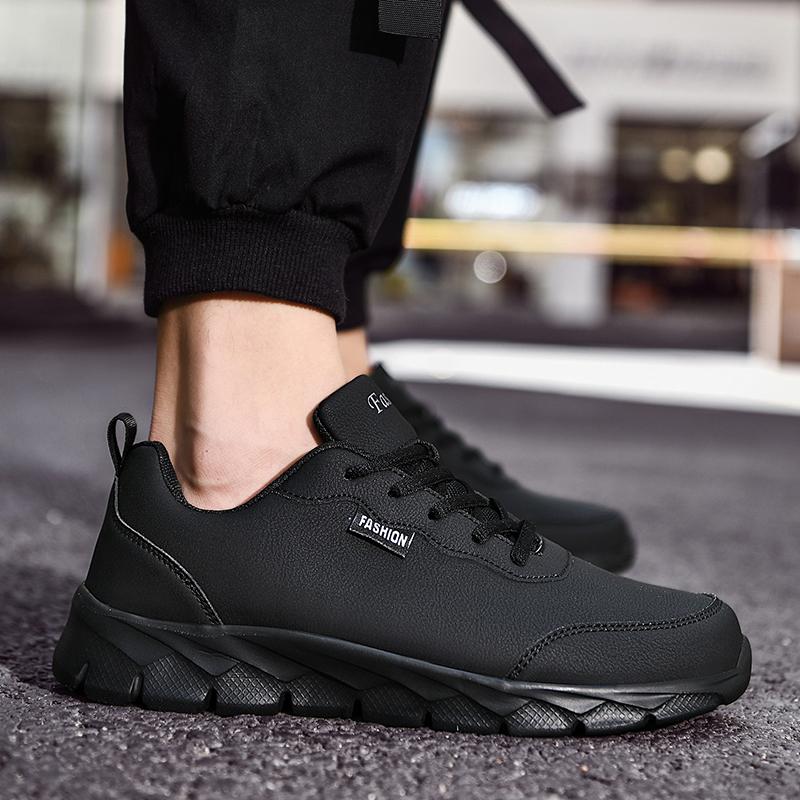 Spring /Autumn Leather Noodles Men's Large Size Shoes 39-48 Men's Shoes Low-top Men's Casual Sports Shoes