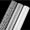 Grå silver svartvit modern geometrisk gitterpräglad textur 3D-tapet El Study bakgrundsdekorationstapet