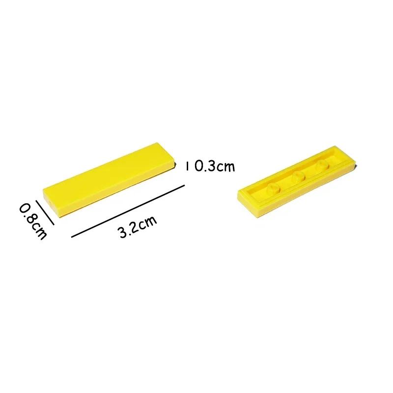 50/200PCS 2431 Dimension 1x4 Flat Tile 1*4 Blocks MOC Assemble Particles Smooth Construction Bricks DO IT YOURSELF Learning Creativity Toy ideal for