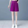 Dragon Fruit Ice Silk Shorts Women Summer Loose Thin New Fashionable Wide Legs Casual Harun Five-Cubic Pants