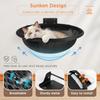 Wall Mounted Cat Hammock Foldable Stable Cat Beds Breathable Cats Wall Shelves for Sleeping Playing Climbing Basketball Frame