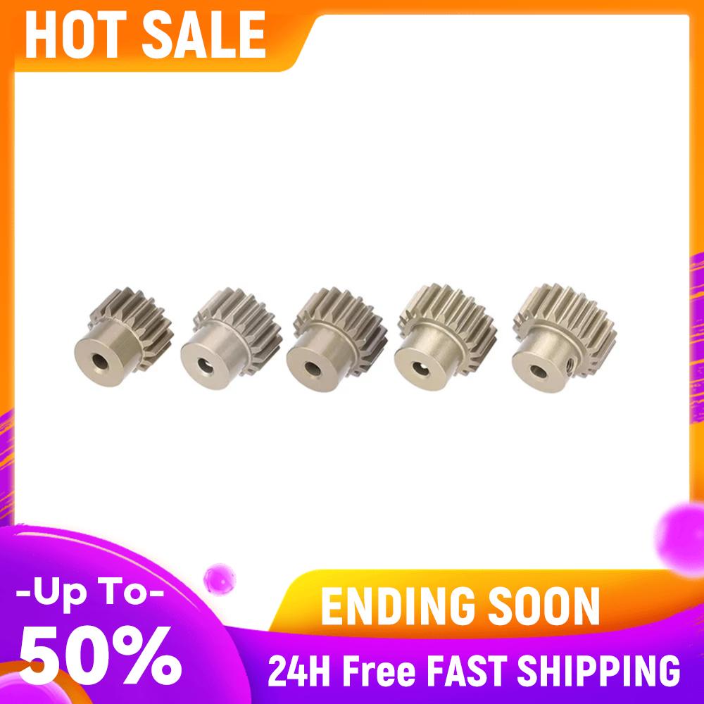 

5pcs Aluminum Pinion Motor Gear 32DP 3.175mm 16T 17T 18T 19T 20T Pinion Motor Gear Kits for 1/10 RC Car Parts China Mainland
