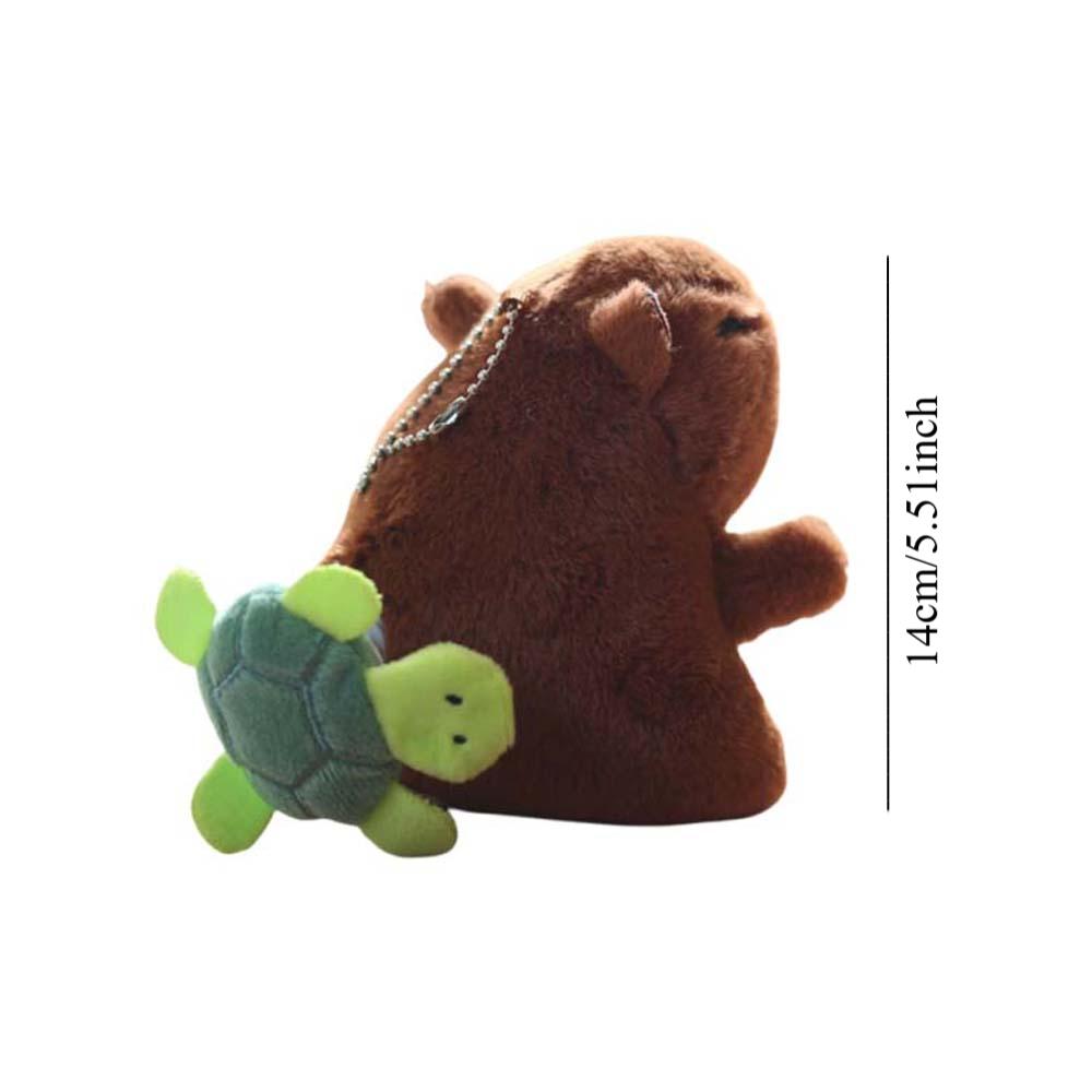 PP Cotton Capybara Key Ring Animal Turtle Bee Wing Flutter Doll Plush Bee Turtle Pendant  Daily