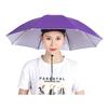 Portable Rain Umbrella Hat Foldable Outdoor Sun Shade Waterproof Camping Fishing Headwear Beach Head Hats Accessory