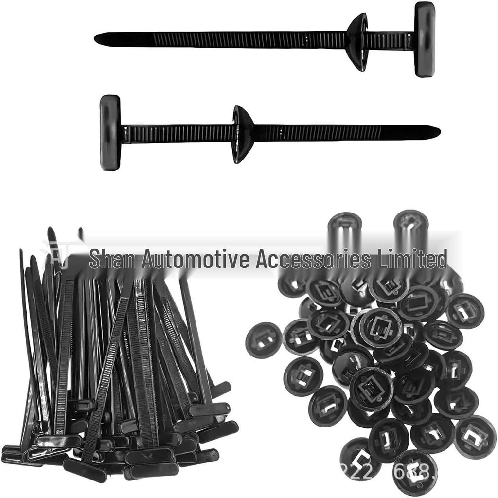Multifunctional Push Pin Fastener Cable Tie for Engine, Fender, Mudguard, and Trunk Panels