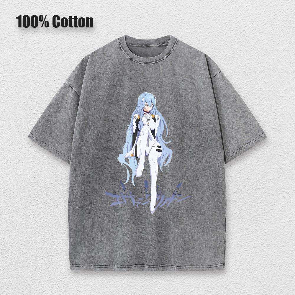 Graphic Vintage Acid Wash Cotton Tee for Men Women Summer Oversized TShirt Short Sleeve Crewneck Tops Cosplay Outfits