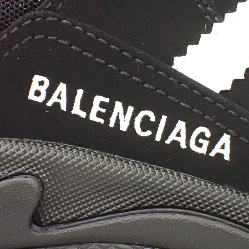 Balenciaga 712821 Sneakers Black Leather Mens