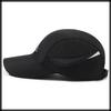 Cap Mesh Sports Hat Adjustable UV Protection Simple CZA086 [White Fang] Men's Women's (Black)
