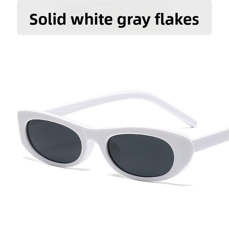 

Trendy Spring Full Frame Eyewear With Gray Lenses For Stage Shows And Social Events White Gray
