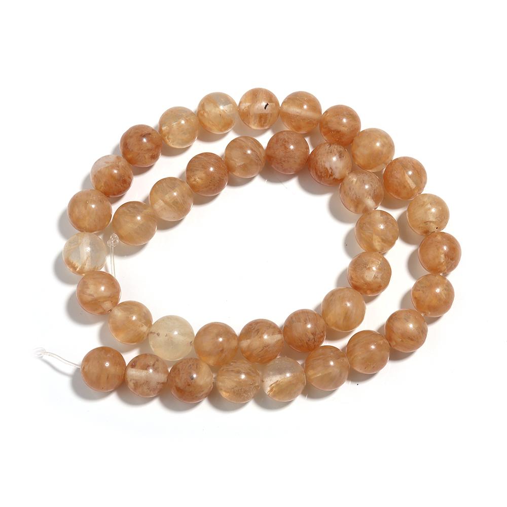 1 Strand 4/6/8/10/12mm Natural Smoky Quartz Stone Beads Brown Round Loose Spacer Beads For DIY Jewelry Making Bracelets Necklace