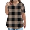 Children's Plus-size T-shirt Casual Fashion V-neck Short-sleeved Pocket Top