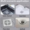10/20 pièces Autocollant pour Bonde de Sol, Filtre Cheveux Auto-adhésif Anti-insectes pour Salle de Bain, Filtre d'Égout, Filet Anti-bouchage pour Cuisine