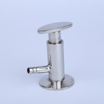 Stainless Steel SS304 Clamp Sample Valve 1.5" Sanitary Ferrule Tri Clamp Type Food Medicine Elliptic Sampling Valve