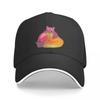 Fruit and Bat Pastel Baseball Cap Black New Hat Unisexs Womens