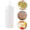 240ml Plastic Clear Squeeze Squeezy Ketchup Sauce Bottle Dispenser Mayo Kitchen Bottles Z4W5
