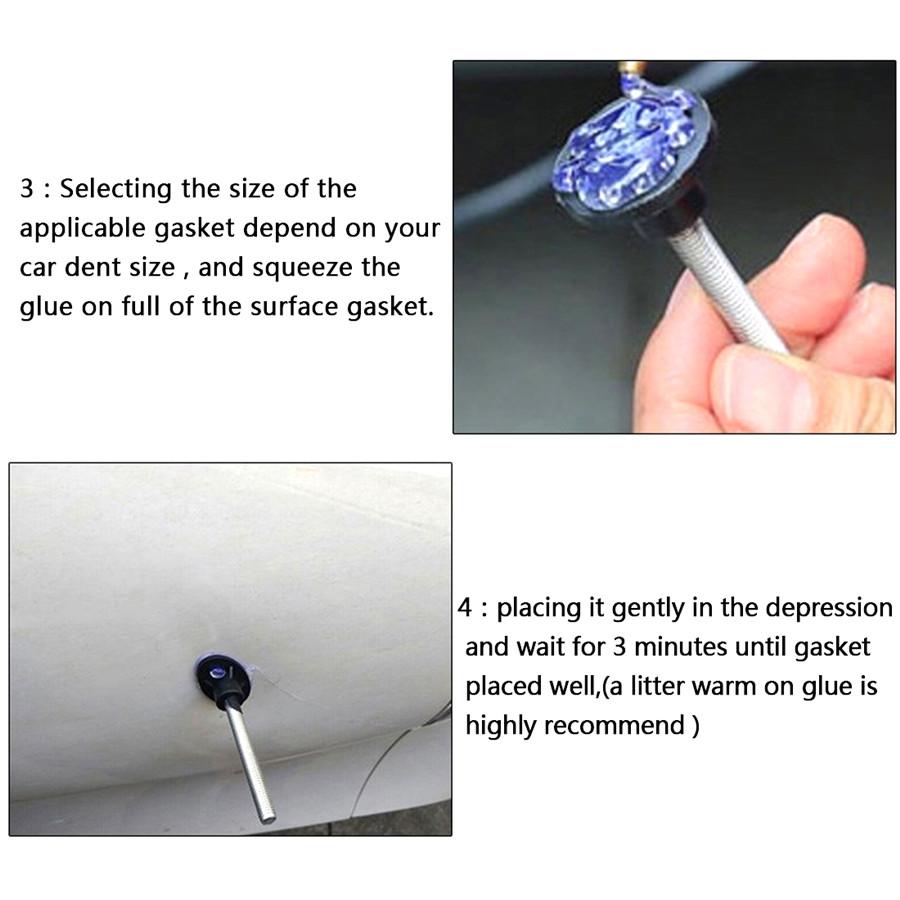 Car Body Paintless Dent Pulling Bridge Hail Removal Repair Glue Tab Hand Tool US