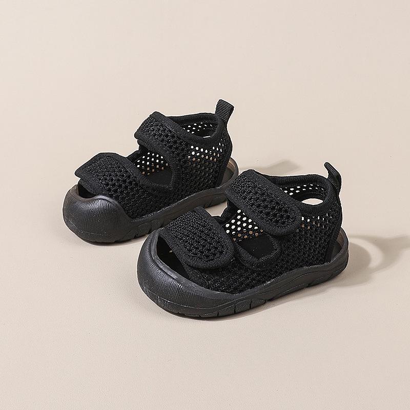 Sommersandalen für Babys: Atmungsaktives Mesh, rutschfeste weiche Sohle für Mädchen & Jungen