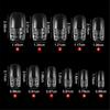 Crystal Square Nails Half Cover Soft False Nails Nail Tips for Nail Extensions 3D Aartificial Nail Tips Easy to Use
