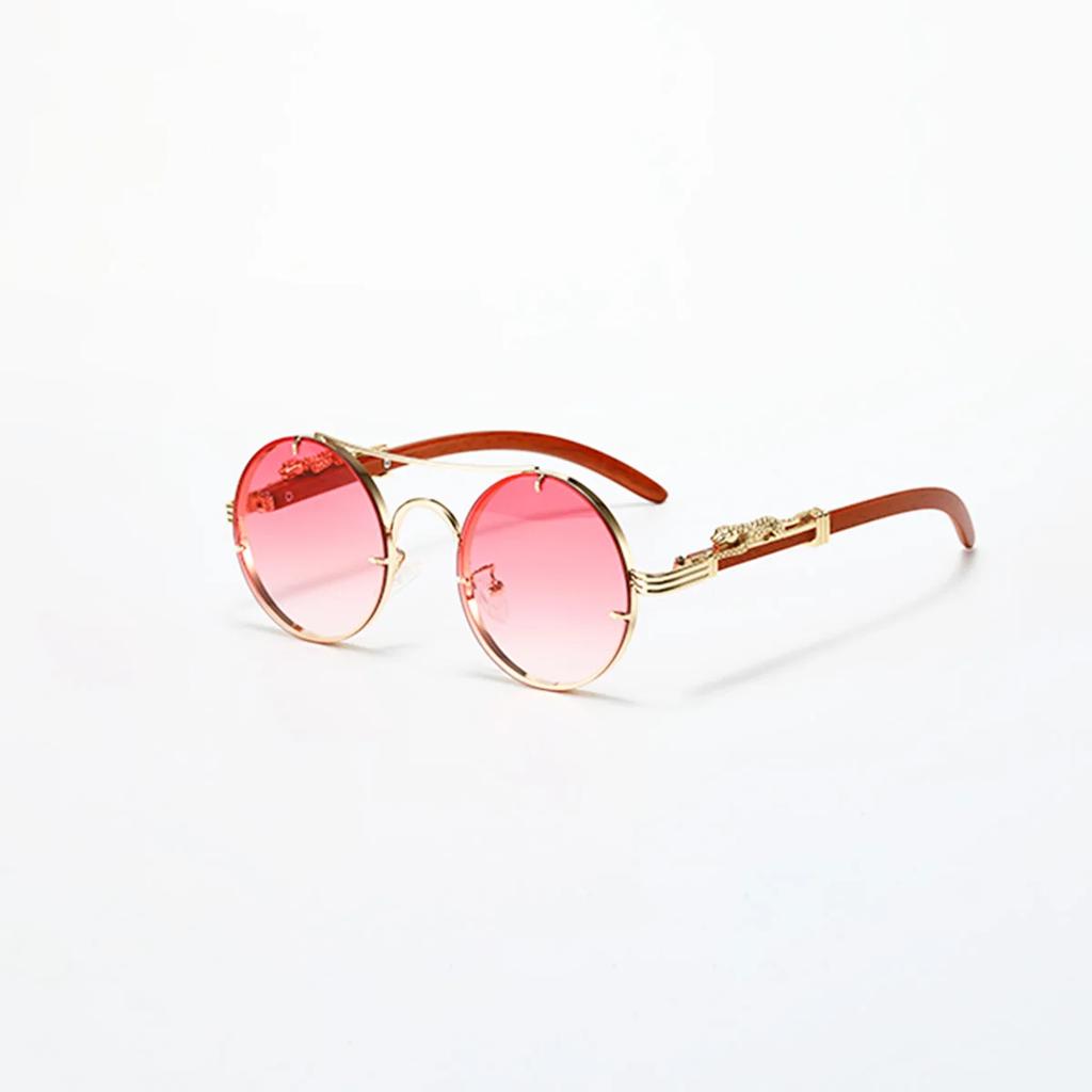 Retro Oval Metal Sunglasses for Women Men Luxury Fashion Brand Punk UV400 Stylish Shades Unisex