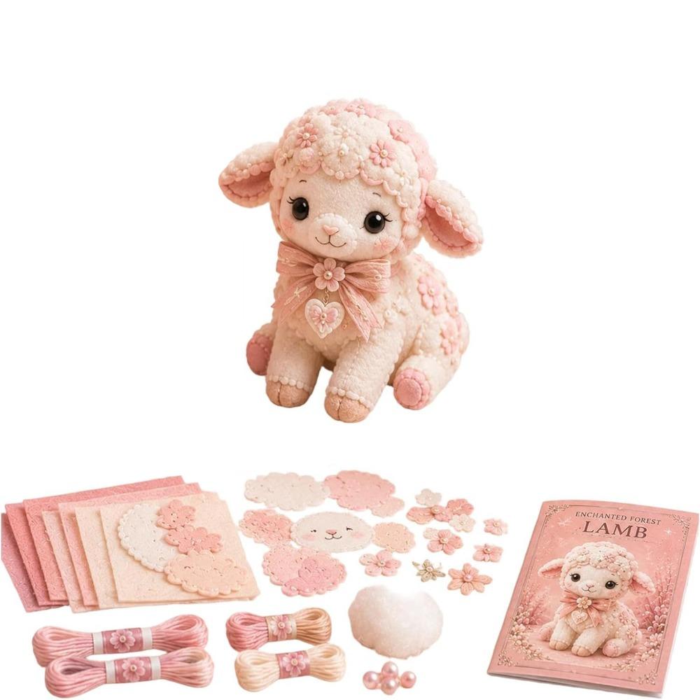 Creative Design Animal Patchwork Set Floral Fabrics Animal Toy Craft  For Adult Beginners
