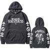 Bad Omens Band Tour American Music Print Hoodie The Death of Peace of Mind Skeleton Graphic Hoodies Rock Gothic Sweatshirts