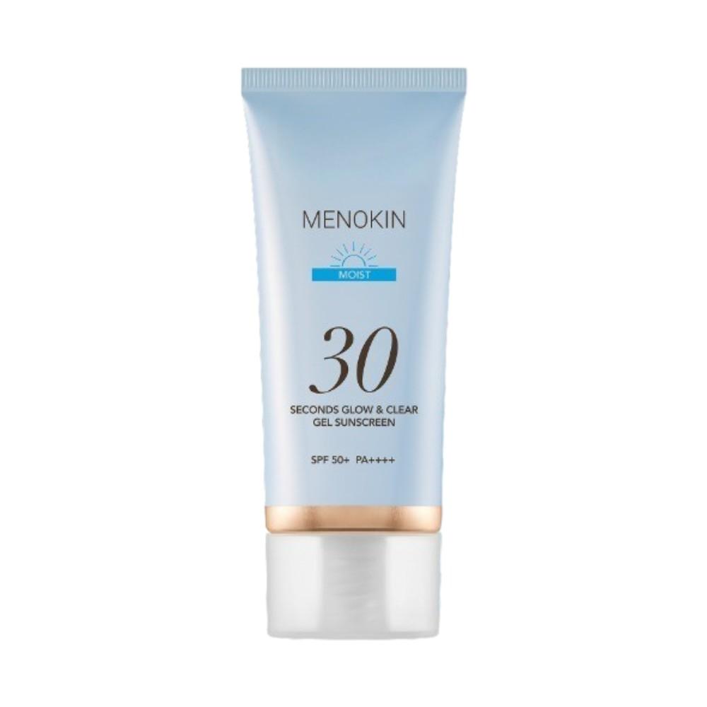 Menokin 30-Seconds Glow and Clear Gel Sunscreen Moist Hydrating Luminous 50ml
