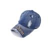Denim Wash Water Trendy Distressed Baseball Cap For Streetwear Wear Fashion