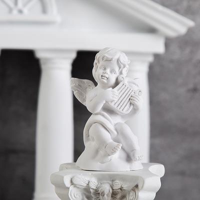 4PCS Little Angel Resin Imitation Gypsum Angel European Atmosphere Ornament Shooting Props Home Creative Sculpture Crafts