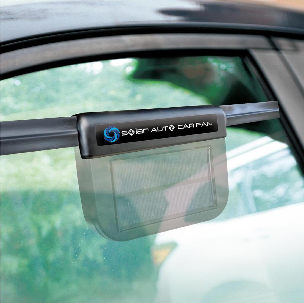 Axle AXL-614 Solar Auto Car Fan DX W 5.9 X D 2.4 X H