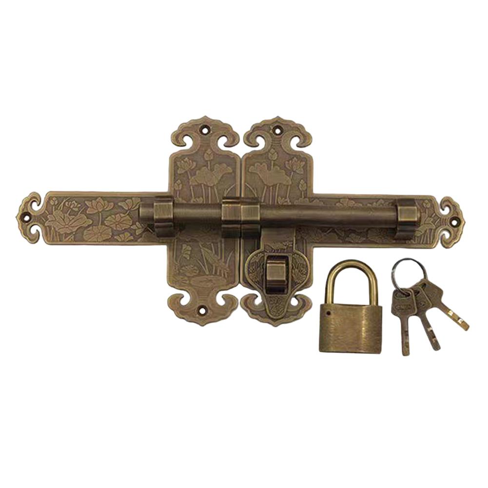 Elegant Door Latch Antique Brass Door Bolt Elegant Appearance Functional Garden Lock Robust Brass Construction