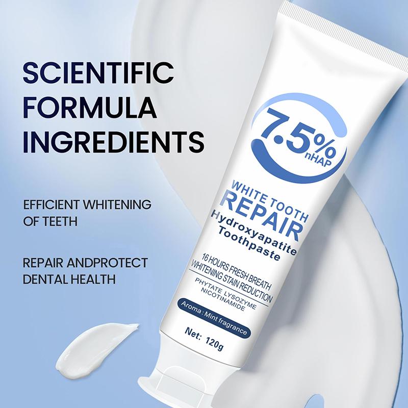 Hydroxyapatite Toothpaste Protects Tooth Enamel Strengthens Teeth Mild Mint Freshens Breath