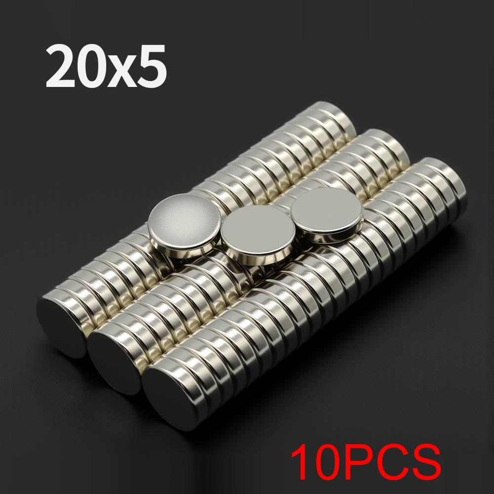 20x5mm Powerful Neodymium Magnet N35 NdfeB Permanent Magnetic imanes Round Super Strong Fridge Magnets DIY