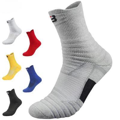Men Socks Profession Sports Towel Bottom Foot Wear Terry Cotton Male Long Tube Outdoor Socks Men