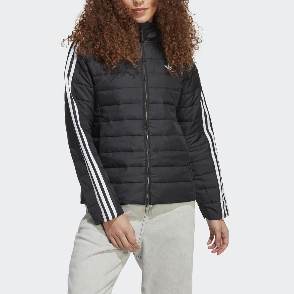 adidas Giacca imbottita slim premium con cappuccio Originals Nera Donna HM2612
