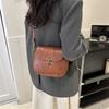Chic Retro Saddle Bag 2023 Trendy Unique Design Women's Casual Shoulder Bag