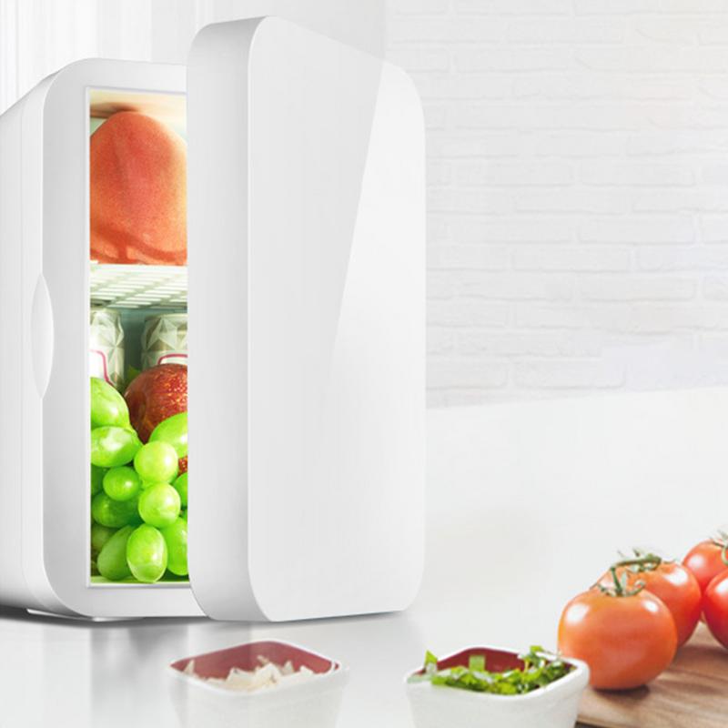 8L 12V Car Refrigerator Mini Fridge 220V Household Multi-Purpose Auto/Home Refrigerator For Fruits Food Makeup Storage