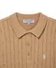 USPOLOASSN Classic Cable Collar Knit _Beige