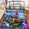 Blue Smurf Cartoon Characters Print Carpet Doormat Suitable For All Seasons Art Office Chair Cushion Doormat