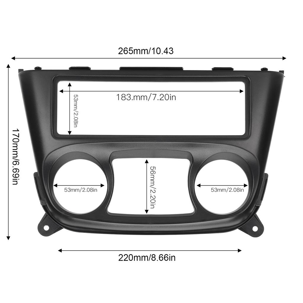 Dash Panel DVD Frame 1DIN Car Stereo Radio Fascia ABS Wearproof Navigation Trim Replacement for Nissan Almera Sentra 2000‑2006