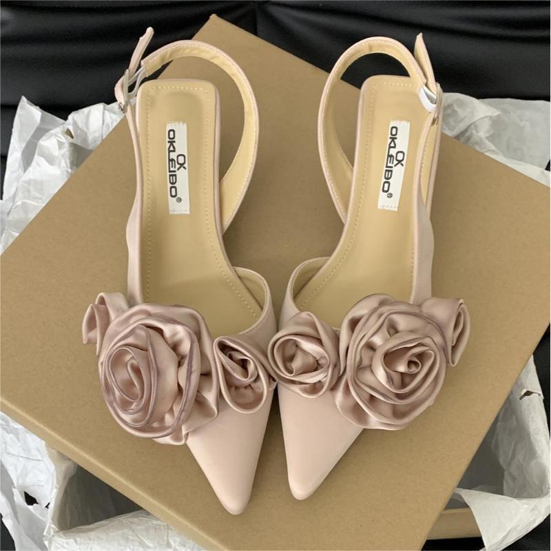 Women's Pumps Elegant Womens Shoes Pointed Toe Fashion Party Shoes Summer Comfortable Women Sandals Luxury Sandalias De Mujer