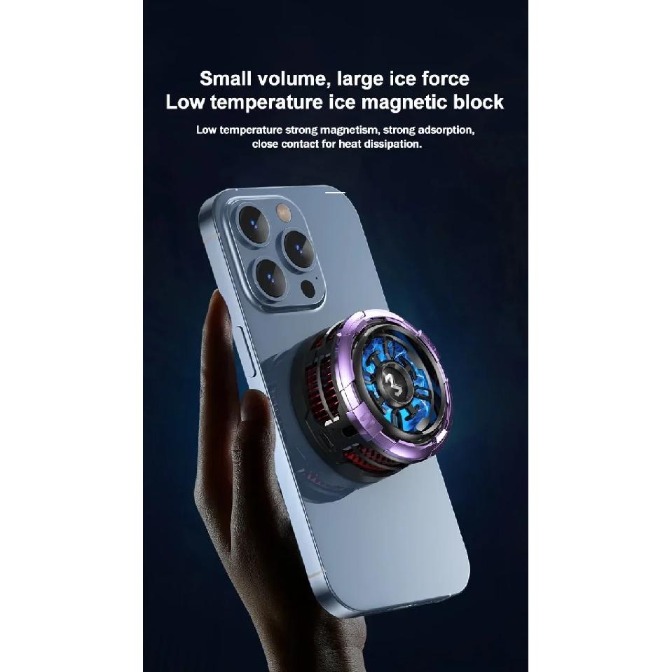 MEMO NEW CX08-AI Mobile Phone Frozen PUBG Game Cooler Semiconductor Magnetic Backclip Cooling Radiator for IOS Android Universal