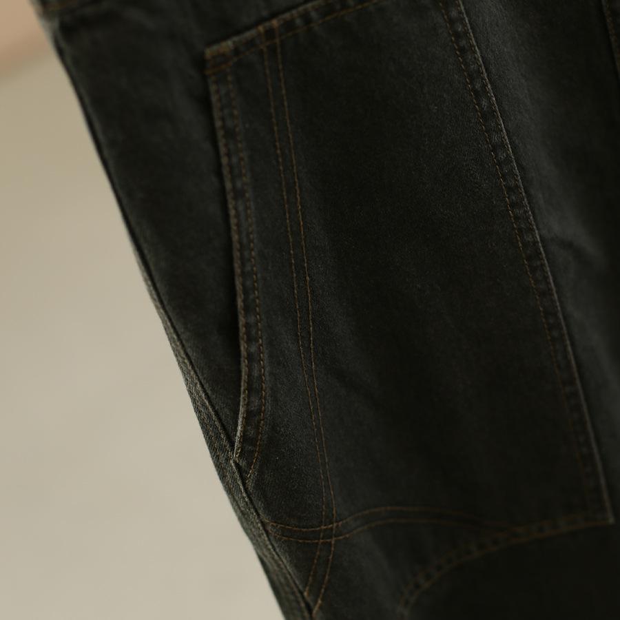 Korean Style Fashion Layered Denim Overalls - Youding 25 Autumn Collection