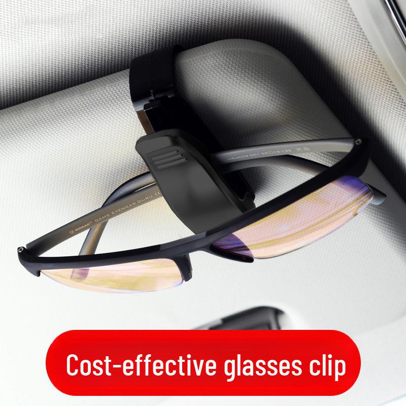 Car Glasses Clip - Securely hold your glasses or cards in the car with this convenient clip. Great for sunglasses, eyeglasses, and more.