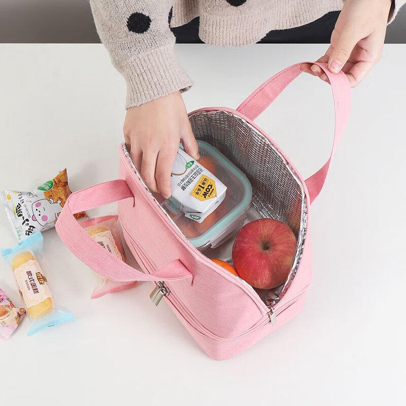 OEING Insulated Double-Layer Lunch Bag