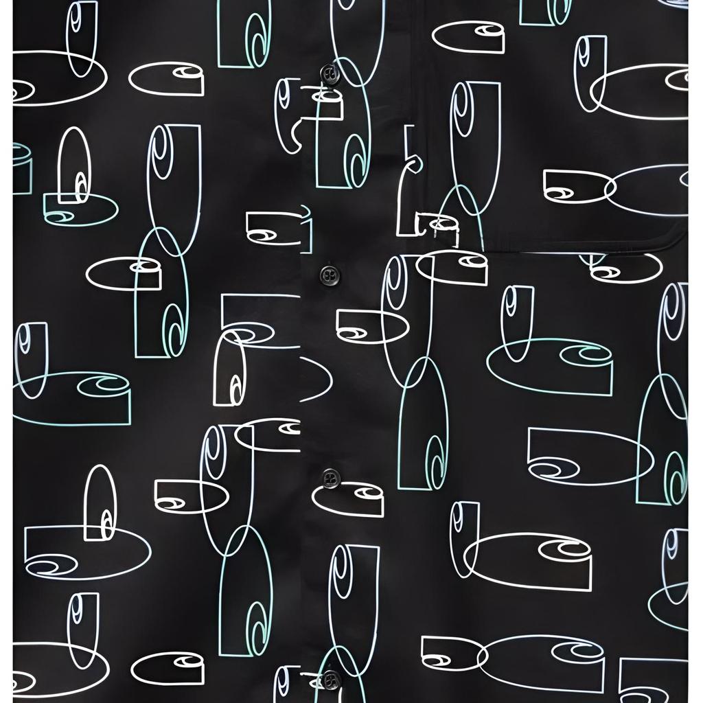 Carhartt WIP All Over Print Short Sleeve Shirt Men Shirts Black I031661-1JR-XX