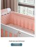 Nordic Cable Knit Crib Bumper - Three-Strand Braid Knotted Rope Pillow