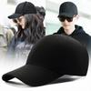 Solid color baseball hat big head circumference tide summer cap showing face small versatile sun hat sun protection sunshade sports